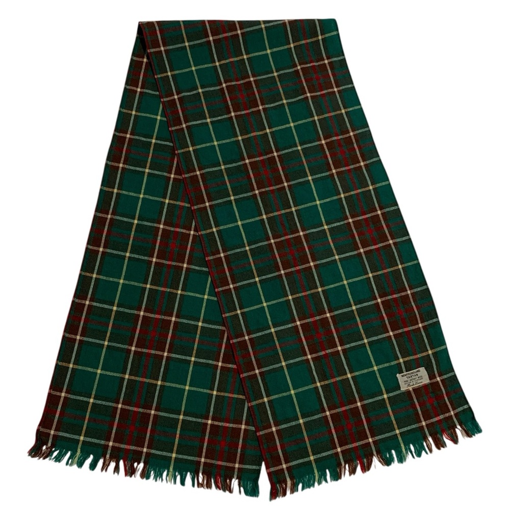 VTG Newfoundland Park Lane Tartan Scarf Pure Botany Wool Woven in Scotland